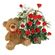 плюшевый мишка с красными розами. Нижний Новгород